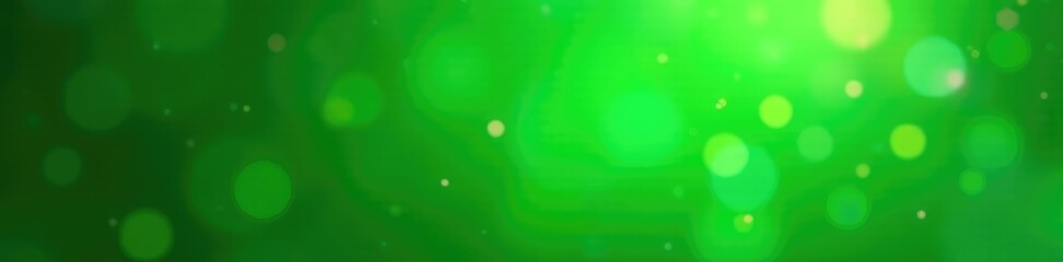 Obraz premium Sparkling green bokeh confetti swirling around a festive green gradient background, green, lively, confetti