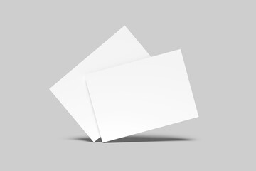 A5 Landscape Flyer Blank Mockup