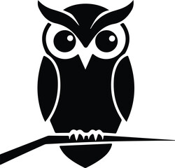 Owl icon. Bird animal and nature theme. Isolated design. Vector illustration