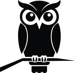 Owl icon. Bird animal and nature theme. Isolated design. Vector illustration
