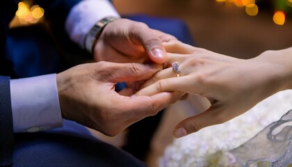 Fototapeta premium Her hands are a symbol of the bond being celebrated. 