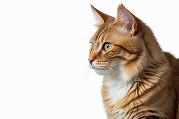 there is a cat that is looking up at something