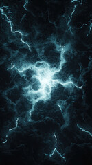 Fototapeta premium high energy depiction of glowing synthetic lightning in dark atmosphere, creating dynamic and electrifying visual experience
