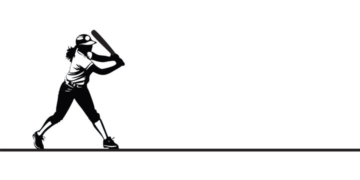 black and white baseball player swinging bat clip art preview