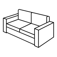 sofa isolated on white background