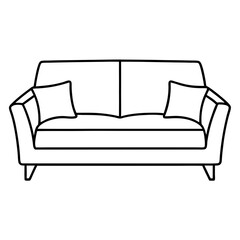 sofa isolated on white background