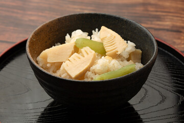 筍と蕗の炊き込みご飯