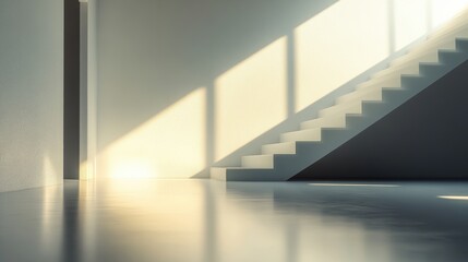 Modern Minimalist Staircase Interior Design Sunlight Architecture
