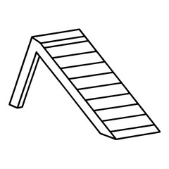 3d rendered illustration of a ladder