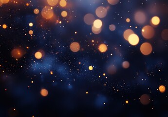 Fototapeta premium Abstract shimmering background with soft glowing bokeh lights, sparkles, and dreamy atmosphere creating an enchanting mood perfect for design projects