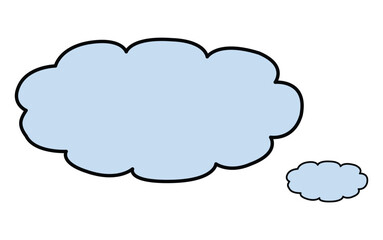 A cloud isolated on white background