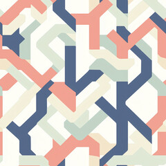 Modern Geometric Pattern - Seamless Abstract Design