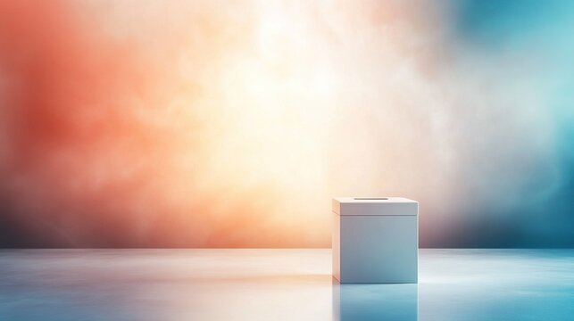 Blockchain voting platform, transparent governance concept, 3D illustration showcasing innovative digital democracy solutions