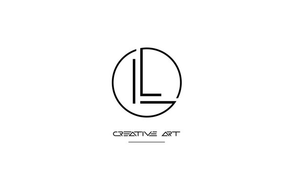 LL, L abstract letters logo monogram