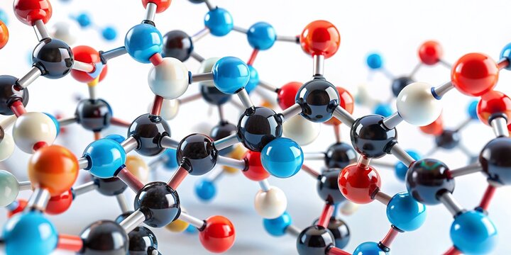 D-Glucitol Acid Molecular Structure - Chemical Compound Illustration