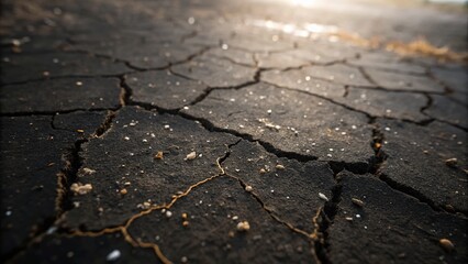 Distressed Black Texture with Bokeh: Dark Grunge Overlay on White Background
