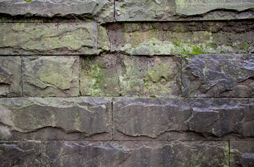 masonry made from natural uneven blocks
