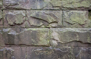 masonry made from natural uneven blocks