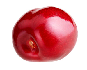 Rfesh cherry on a white background