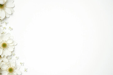 Minimalist Floral Elegance: White Jasmine-Inspired Design