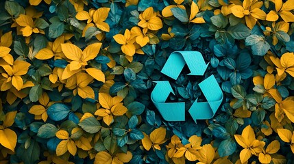 Vibrant Recycling Campaign Banner with Customizable Elements