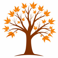 autumn tree silhouette