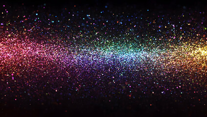 rainbow glitter background, rainbow colors, rainbow bokeh lights, rainbow light particles, 