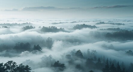 Obraz premium Dense foggy patterns of confusion background illustration design concept