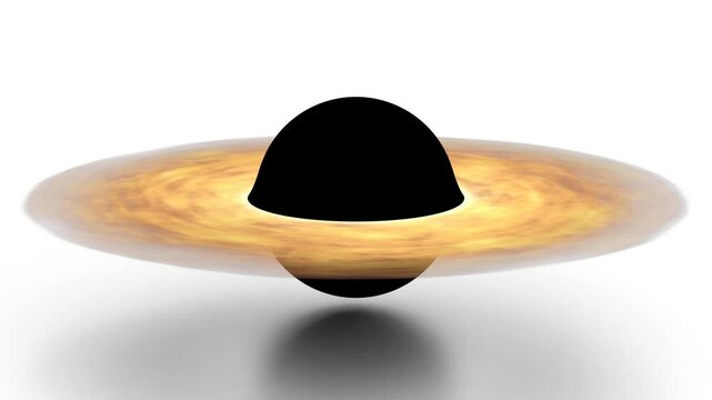 black hole on white background