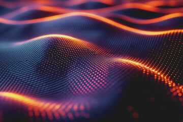 3D abstract futuristic grid patterns wallpaper.