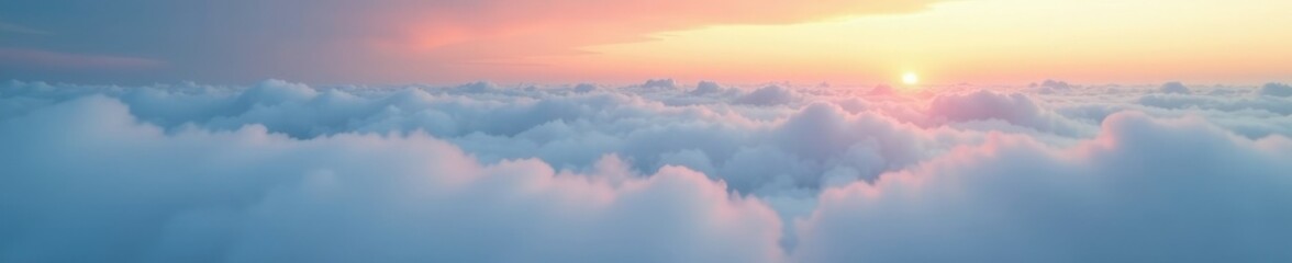 Rolling fog banks with wispy cloud formations, clouds, rolling