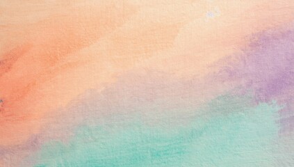 Naklejka premium Soft watercolor gradient with warm pastel tones, hand-painted texture, artistic and elegant