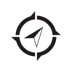 Compass icon. Compass icon sign and symbol. Vector illustration.