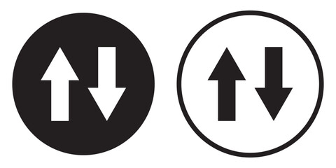 Black traffic arrow for app. Simple arrow icons in black. Arrow template set. Arrow icon collection. Set of black direction arrow signs.