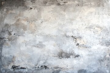 Abstract Grey and White Textured Painting