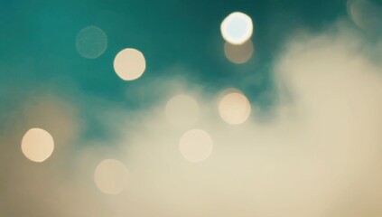   Soft-focus blurred background with warm bokeh light circles, cinematic and dreamy