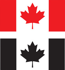 Obraz premium canada, flag, maple, leaf, symbol, icon, button, illustration, country, national, vector, america, sign, red, nation, banner, design, 3d, maple leaf, north, logo, ottawa, toronto, patriotic, patriotis