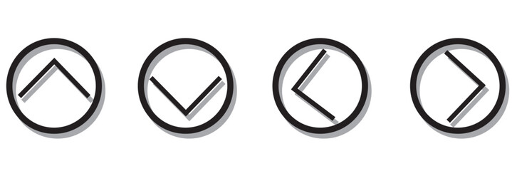 Up and down arrow icon in trendy style. Upward and downward sign symbol