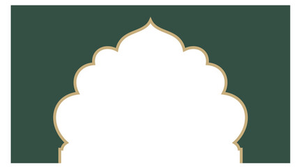 Ramadan Kareem Greeting Card Template with Islamic Ornaments