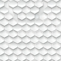 Fototapeta premium White Hexagon Pattern Background