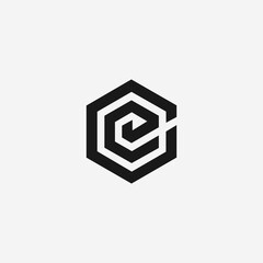modern creative EC logo designs