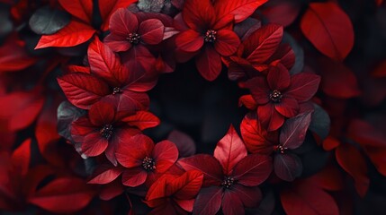 Close-up of Red Daisies