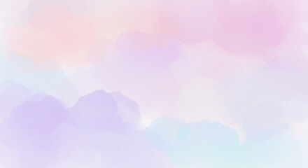 Dreamy Pastel Watercolor Background Soft Pink Purple and Blue Hues