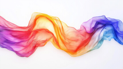 Vibrant abstract waves of color create a mesmerizing visual experience in this digital artwork