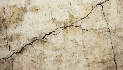Cracked Beige Wall Texture Showing Age And Wear