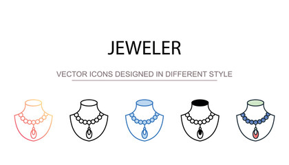Jeweler icon design with white background stock illustration