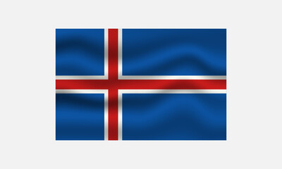 Fototapeta premium Iceland Flag