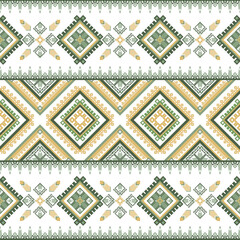 Modern Art Deco Decorative Geometric Vector Seamless pastel Pattern Textile design Illustration for fabric print Wall paper   or carpet Vector Olive color