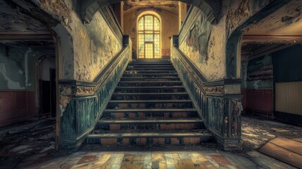 Decaying Grandeur: A Glimpse into a Forgotten Mansion's Interior © Mulyadi Lim