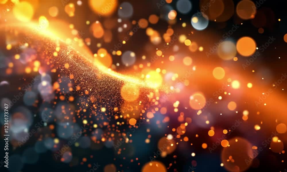 Poster colorful sparkles swirl in vibrant patterns, creating an engaging visual experience in a dynamic dis